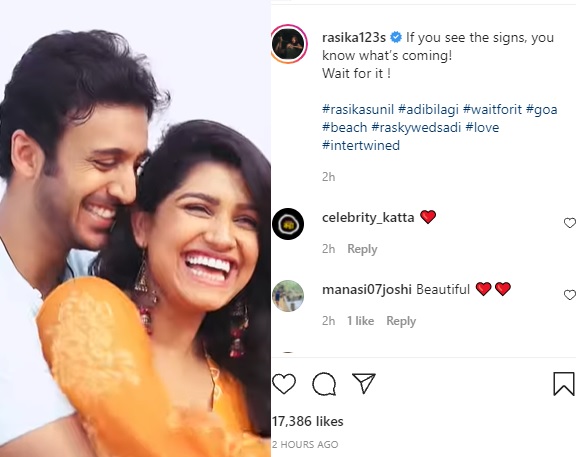 marathi actress rasika sunil pre wedding