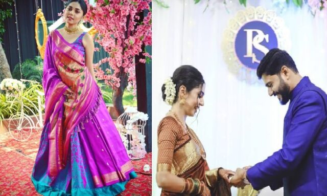 marathi actress sai kalyankar wedding photos